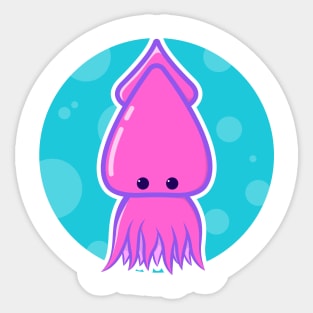 cute little squid Sticker